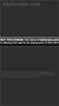 Mobile Screenshot of k3yforums.com