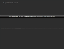 Tablet Screenshot of k3yforums.com
